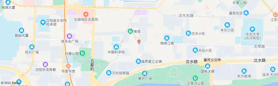 沈阳南塔公园_公交站地图_沈阳公交_妙搜公交查询2025