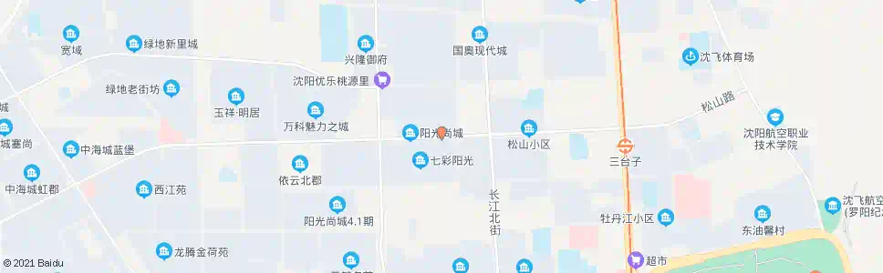 沈阳松山路长江街_公交站地图_沈阳公交_妙搜公交查询2025