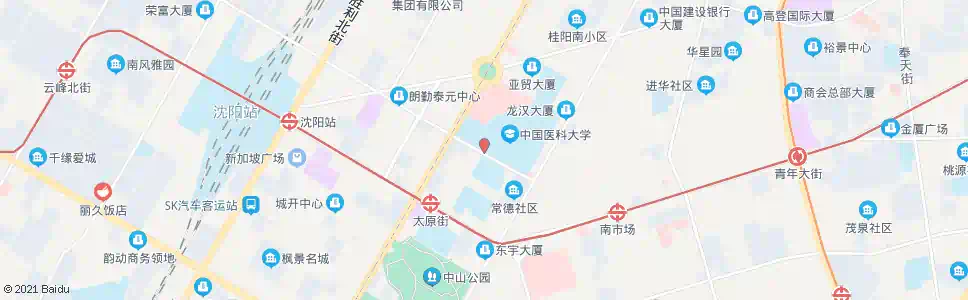 沈阳中国医科大学南门_公交站地图_沈阳公交_妙搜公交查询2025