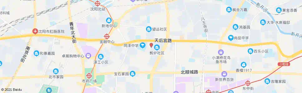 沈阳令闻街天后宫_公交站地图_沈阳公交_妙搜公交查询2025