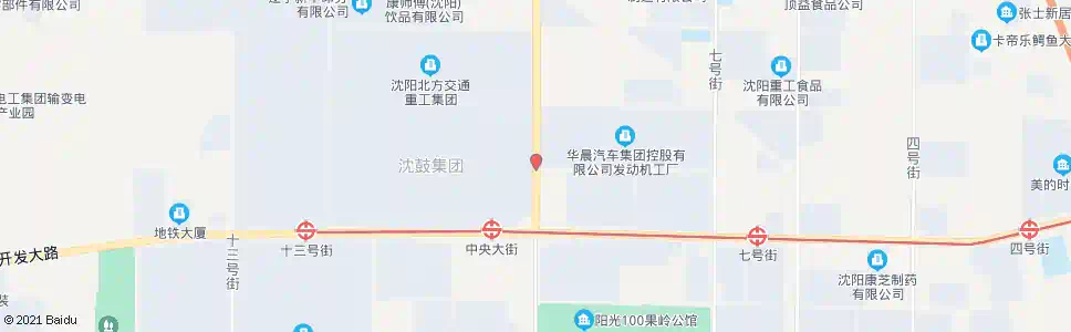 沈阳中央大街八号路_公交站地图_沈阳公交_妙搜公交查询2025