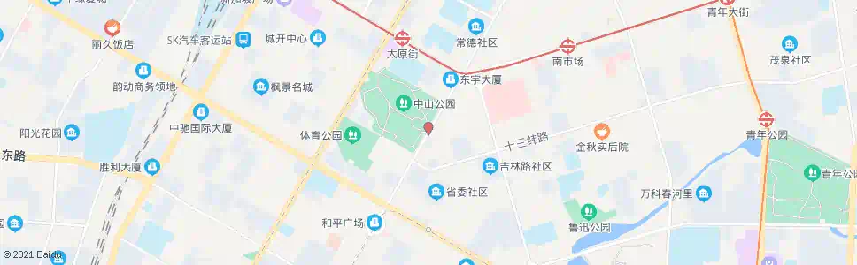 沈阳中山公园东_公交站地图_沈阳公交_妙搜公交查询2025