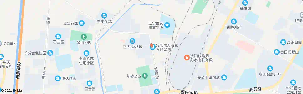 沈阳粮食六库_公交站地图_沈阳公交_妙搜公交查询2025