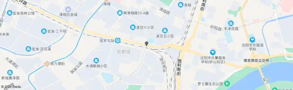 沈阳揽军路_公交站地图_沈阳公交_妙搜公交查询2025