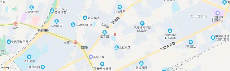 沈阳上园路联合路_公交站地图_沈阳公交_妙搜公交查询2025