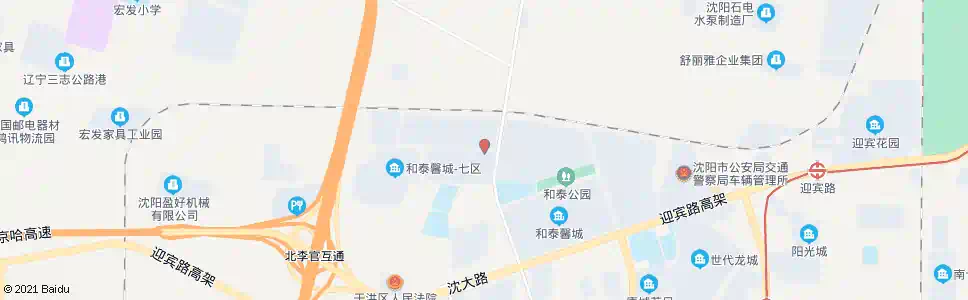 沈阳洪汇路东平湖街_公交站地图_沈阳公交_妙搜公交查询2025