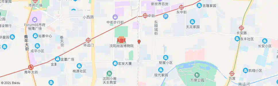 沈阳故宫东华门_公交站地图_沈阳公交_妙搜公交查询2025