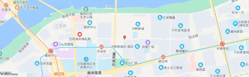 沈阳河畔新城_公交站地图_沈阳公交_妙搜公交查询2025