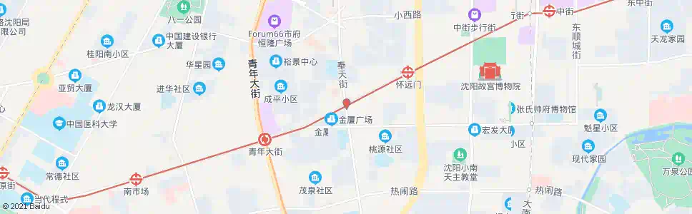 沈阳奉天街大西路_公交站地图_沈阳公交_妙搜公交查询2025