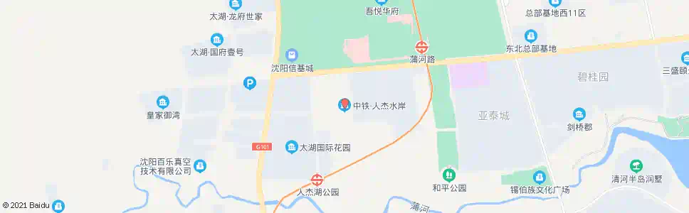 沈阳人杰水岸小区_公交站地图_沈阳公交_妙搜公交查询2025
