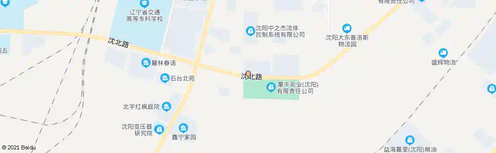 沈阳蒙牛乳业_公交站地图_沈阳公交_妙搜公交查询2025