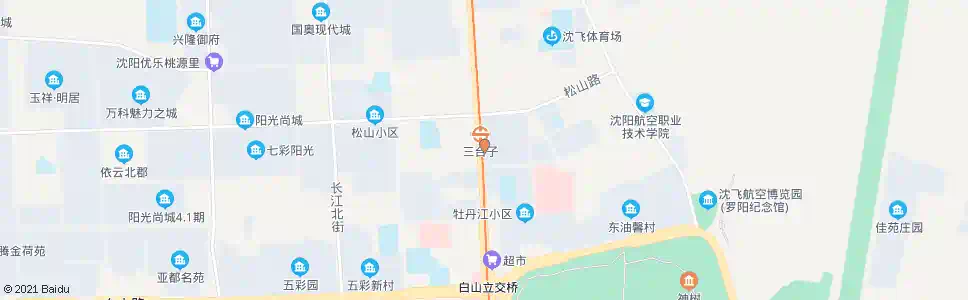 沈阳松山路地铁站_公交站地图_沈阳公交_妙搜公交查询2025