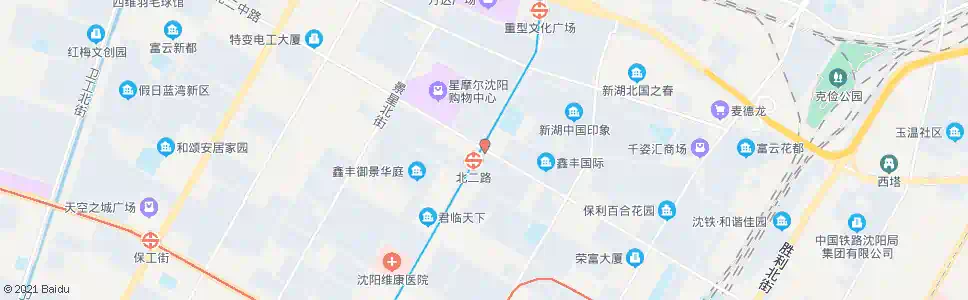 沈阳北二路兴华街_公交站地图_沈阳公交_妙搜公交查询2025