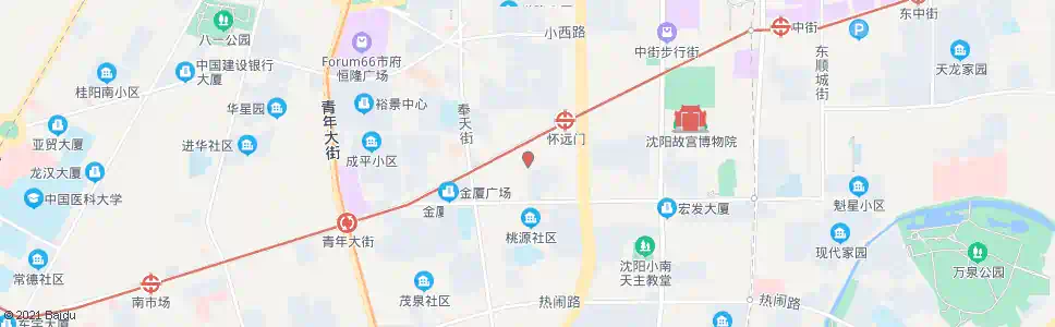 沈阳万寿寺街大西路_公交站地图_沈阳公交_妙搜公交查询2025