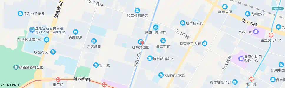 沈阳卫工街北三路_公交站地图_沈阳公交_妙搜公交查询2025