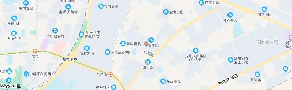 沈阳上园小区_公交站地图_沈阳公交_妙搜公交查询2025
