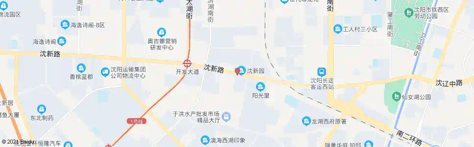 沈阳洪湖小区_公交站地图_沈阳公交_妙搜公交查询2025