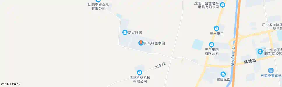 沈阳新兴绿色家园_公交站地图_沈阳公交_妙搜公交查询2025