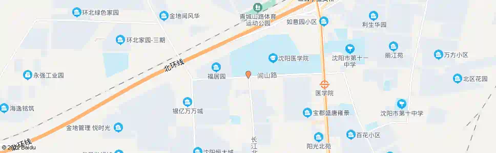 沈阳闾山路长江街_公交站地图_沈阳公交_妙搜公交查询2025