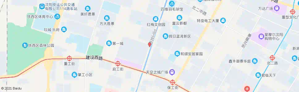 沈阳卫工街北四路_公交站地图_沈阳公交_妙搜公交查询2025