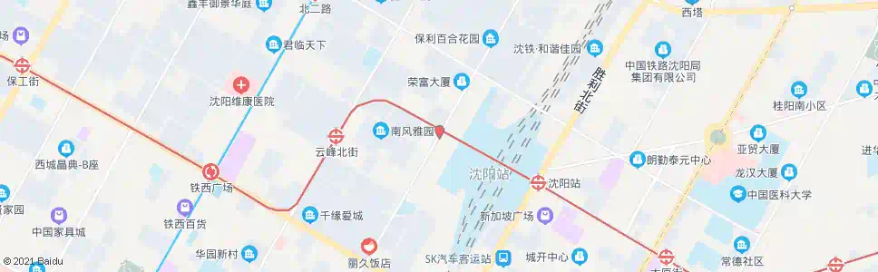 沈阳兴工街北三路(沈阳站西)_公交站地图_沈阳公交_妙搜公交查询2025