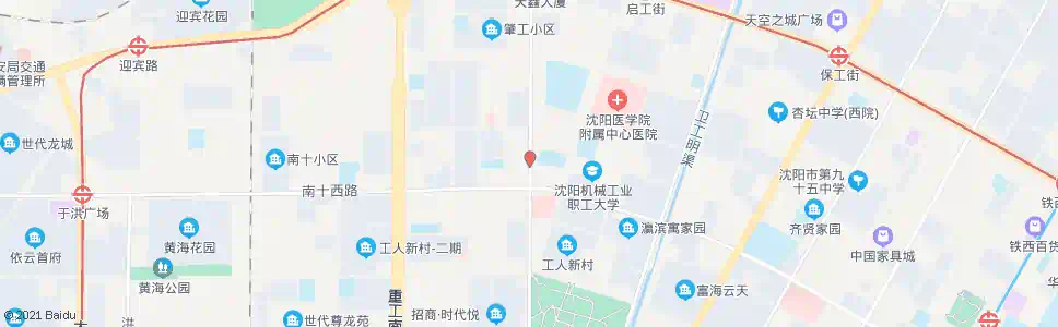 沈阳肇工街南十路_公交站地图_沈阳公交_妙搜公交查询2025