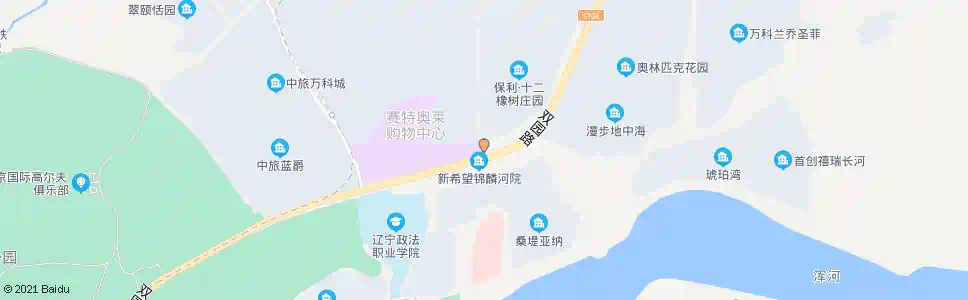 沈阳桑提亚纳庄园_公交站地图_沈阳公交_妙搜公交查询2025