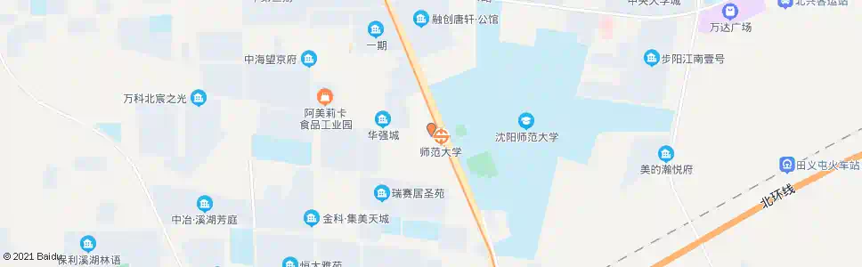 沈阳沈阳师范大学地铁口_公交站地图_沈阳公交_妙搜公交查询2025