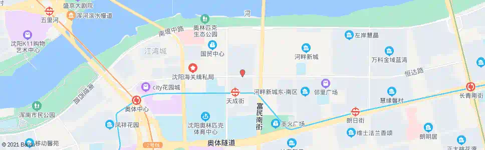 沈阳艺术家园_公交站地图_沈阳公交_妙搜公交查询2025
