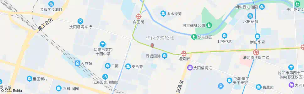 沈阳昆山路前塔湾_公交站地图_沈阳公交_妙搜公交查询2025