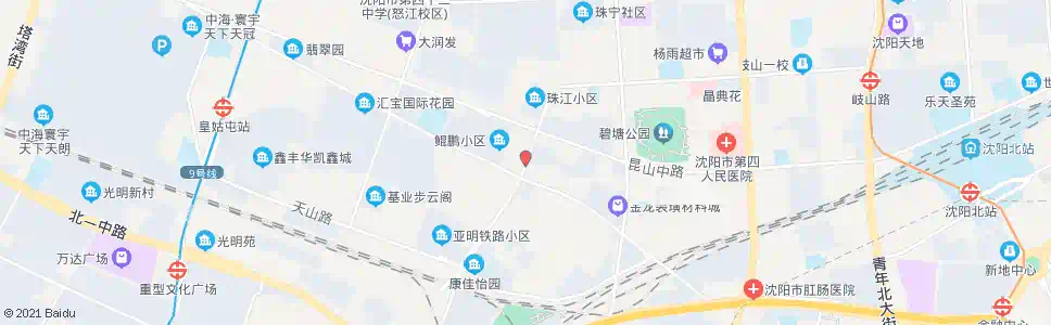 沈阳珠江街华山路_公交站地图_沈阳公交_妙搜公交查询2025
