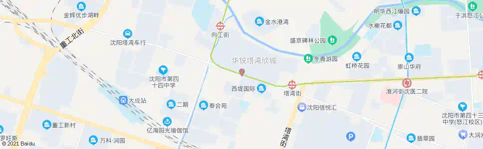 沈阳塔湾街昆山路_公交站地图_沈阳公交_妙搜公交查询2025