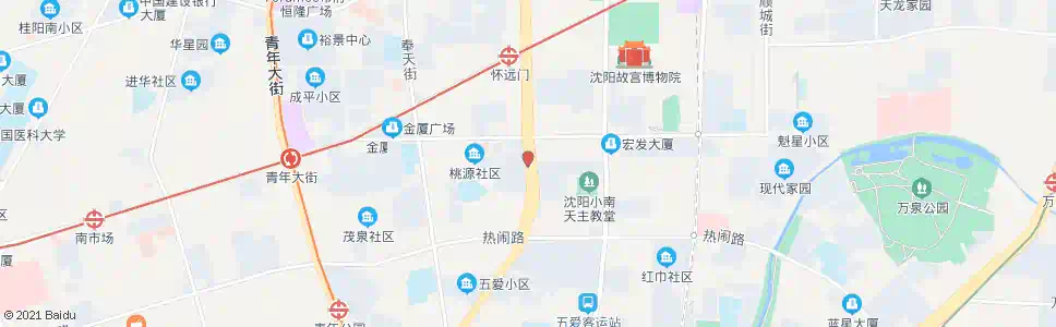 沈阳风雨坛街沈州路_公交站地图_沈阳公交_妙搜公交查询2025