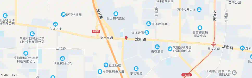 沈阳沈新路松花湖街_公交站地图_沈阳公交_妙搜公交查询2025