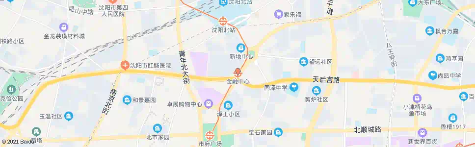 沈阳金融中心站_公交站地图_沈阳公交_妙搜公交查询2025