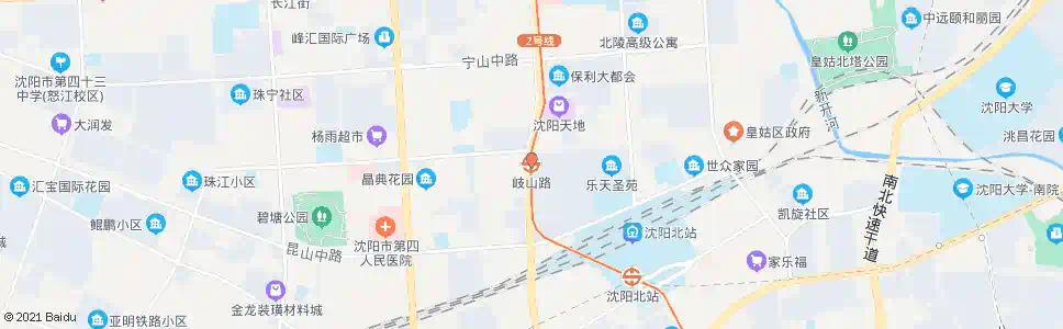 沈阳岐山路站_公交站地图_沈阳公交_妙搜公交查询2025