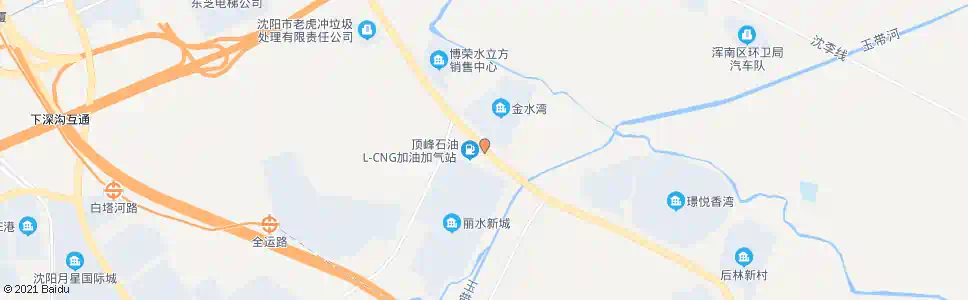 沈阳金水湾家园_公交站地图_沈阳公交_妙搜公交查询2025