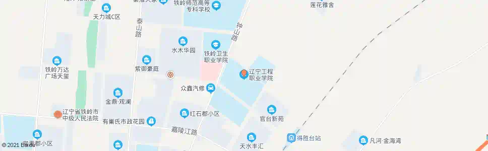 铁岭工程职业学院_公交站地图_铁岭公交_妙搜公交查询2025