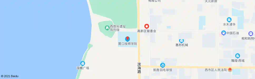营口技工学校_公交站地图_营口公交_妙搜公交查询2025