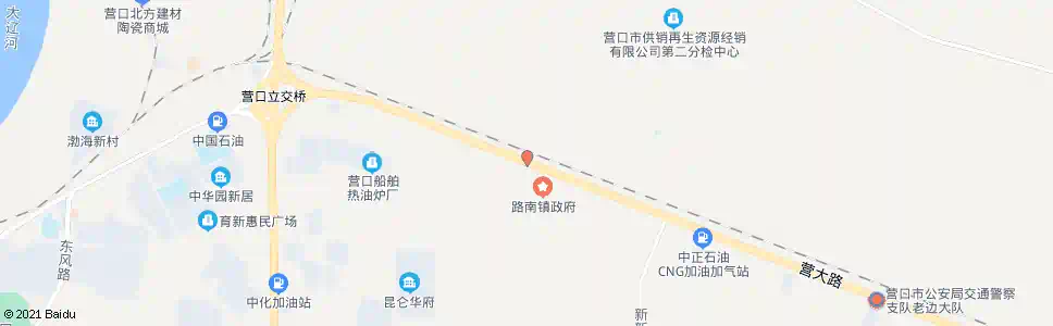 营口崔家_公交站地图_营口公交_妙搜公交查询2025