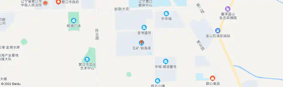 营口五矿泊心湾_公交站地图_营口公交_妙搜公交查询2025
