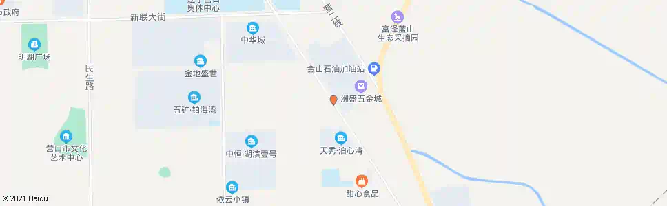 营口天秀泊心湾_公交站地图_营口公交_妙搜公交查询2025