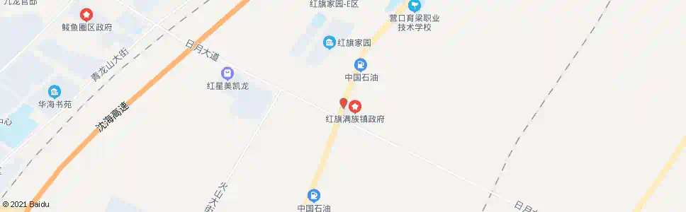 营口红旗镇政府_公交站地图_营口公交_妙搜公交查询2025