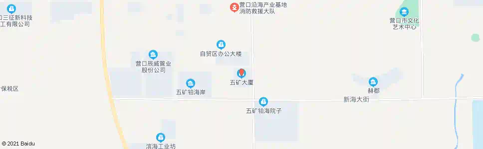 营口五矿产业大厦_公交站地图_营口公交_妙搜公交查询2025