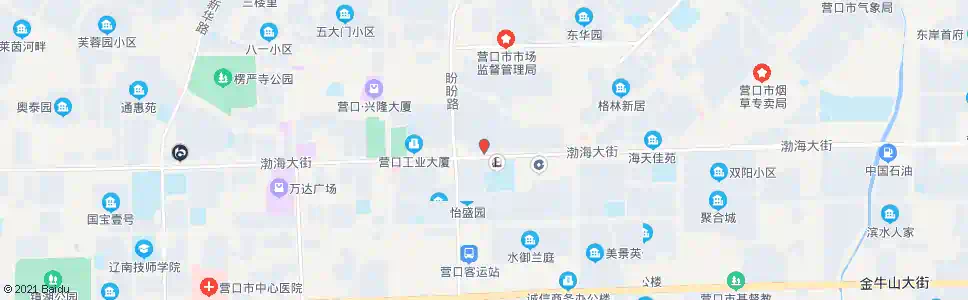 营口永江城市花园南门_公交站地图_营口公交_妙搜公交查询2025