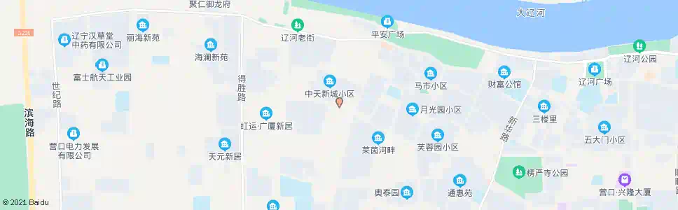 营口发明街_公交站地图_营口公交_妙搜公交查询2025