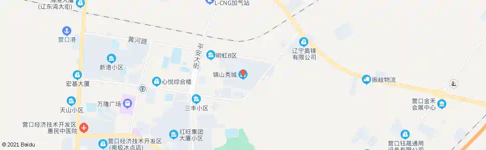 营口锦山秀城_公交站地图_营口公交_妙搜公交查询2025