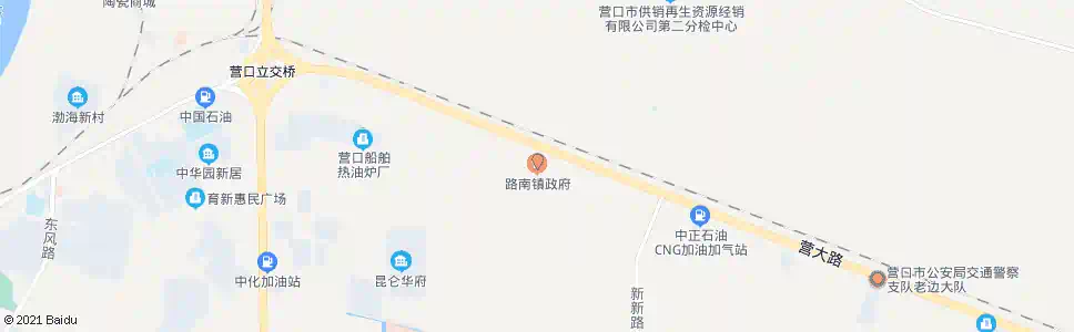 营口路南镇政府_公交站地图_营口公交_妙搜公交查询2025