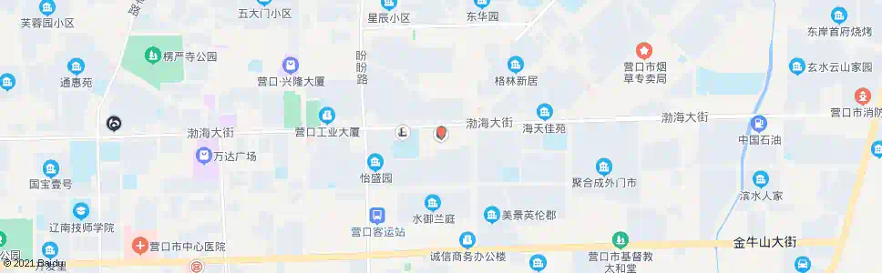 营口建设银行_公交站地图_营口公交_妙搜公交查询2025
