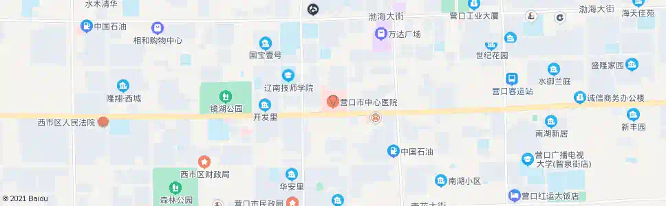 营口中心医院(北)_公交站地图_营口公交_妙搜公交查询2025